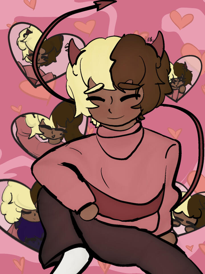 art of my partner oreo's persona